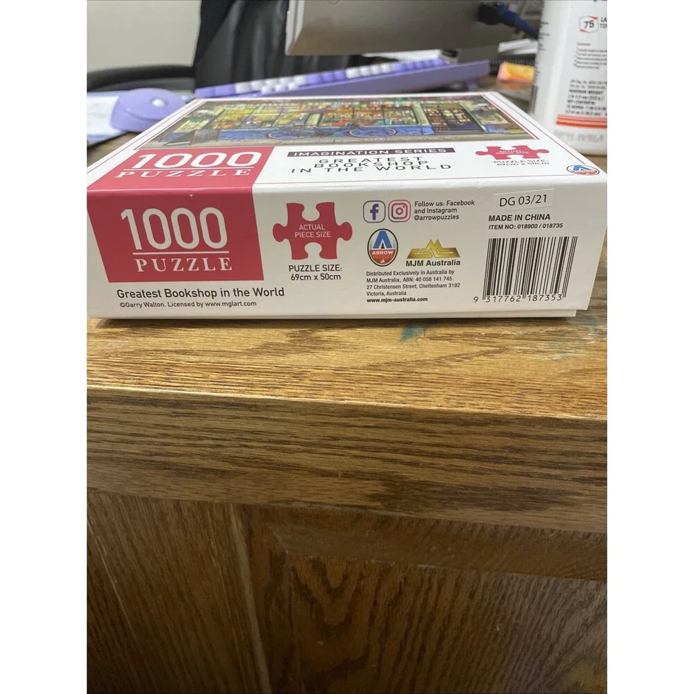 Imagination Series: Toy Shop Front 1000 Piece Jigsaw Puzzle Used